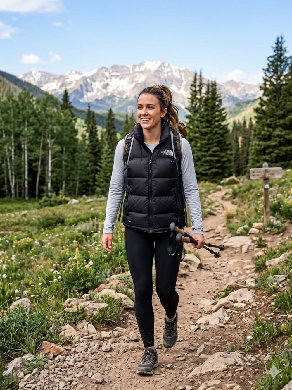 The North Face Women’s Black Puffy Insulated Vest